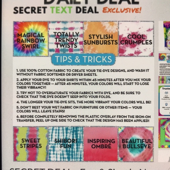 Just my style neon tropics tie-dye kit NEW BNIP - Picture 2 of 4